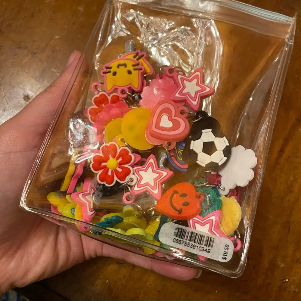Bag of charms for necklaces